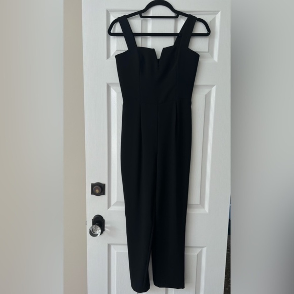 Amanda Uprichard Black Straight Leg Jumpsuit Women's XS